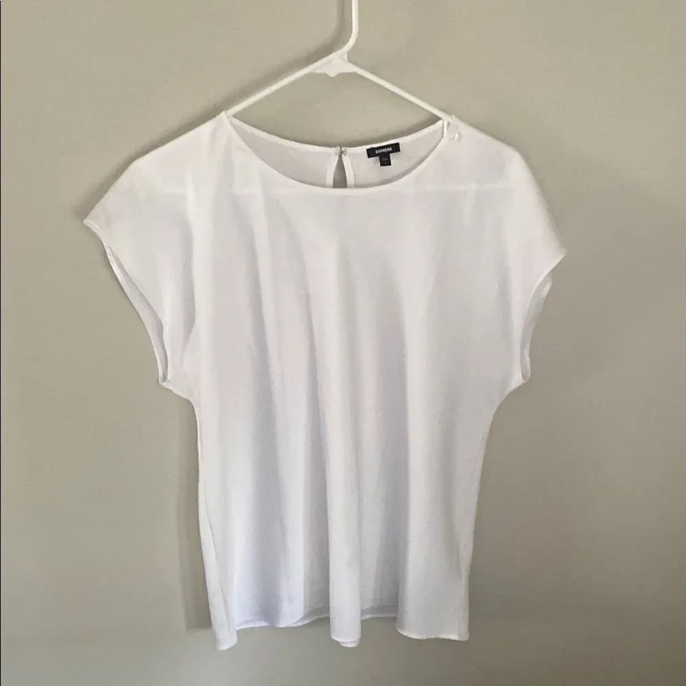 Express White Women's Top Gramercy style. Size Large.